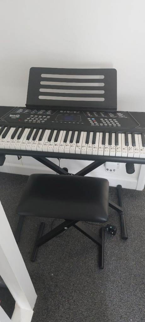 Rockjam electric keyboard with stand and stool