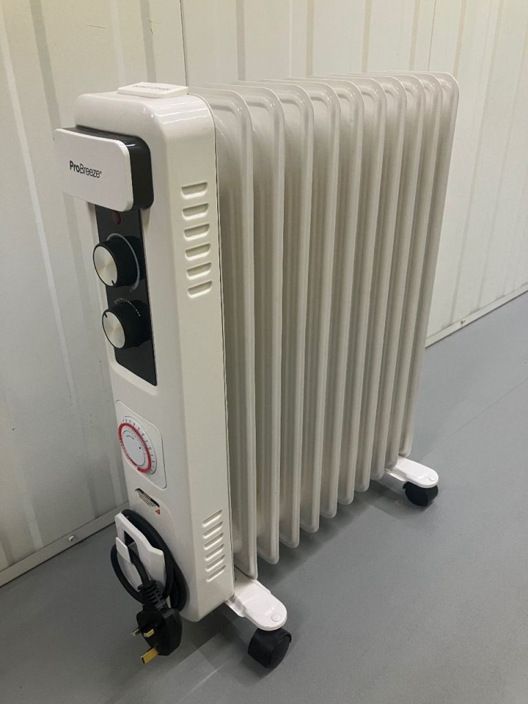 ProBreeze 2500W Oil Filled Radiator – White