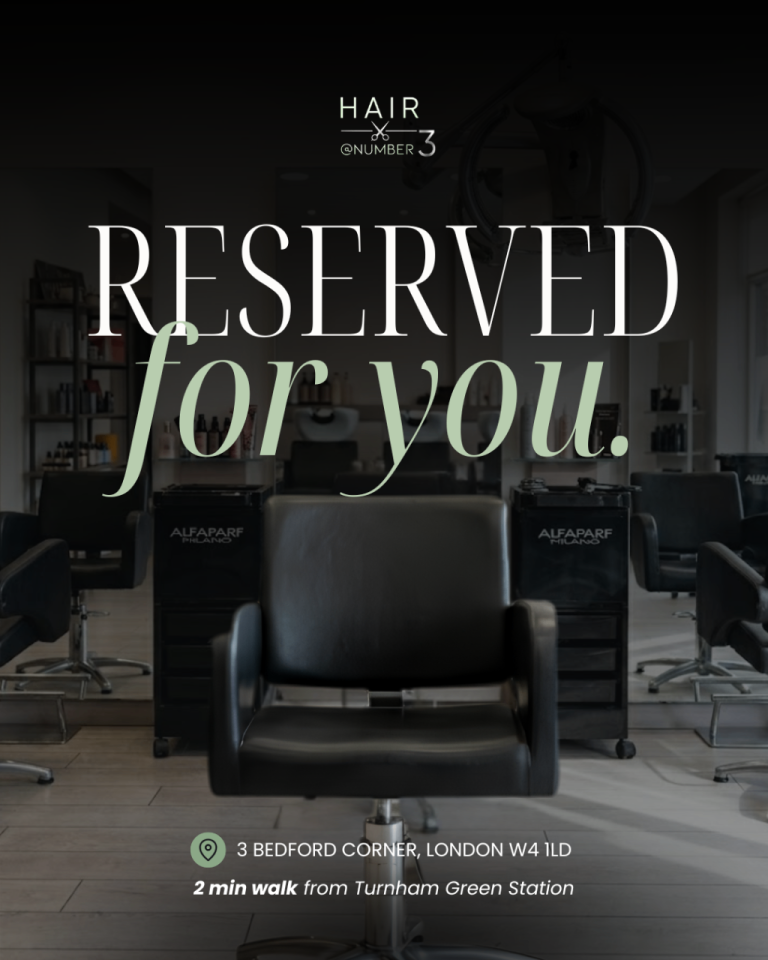 Chair Available for Experienced Stylist – Turnham Green Area
