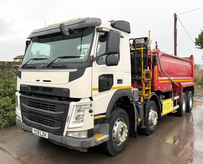 2019 VOLVO FM 410 GRAB TIPPER PALFINGER M125L CLAMSHELL 32TON 89,000 MILE EURO-6