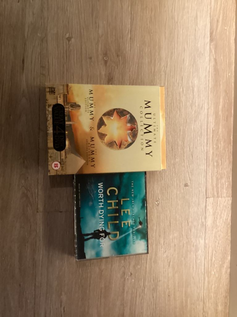 The mummy, Michael mcintyre dvd and lee child cd 