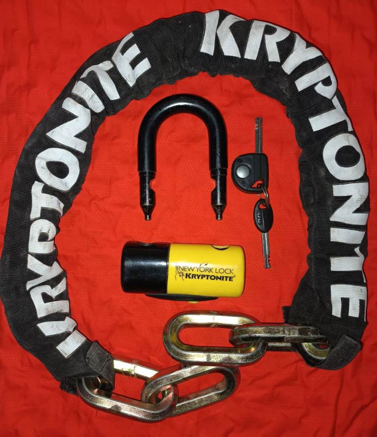 Kryptonite New York lock and chain 