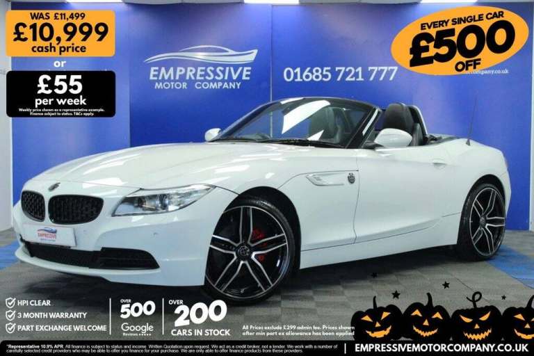 2015 S BMW Z4 2.0 20I CONVERTIBLE 2DR PETROL MANUAL SDRIVE EURO 6 (S/S) (184 PS)