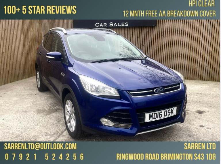2016 Ford Kuga 2.0 TDCi Titanium 2WD Euro 6 (s/s) 5dr HATCHBACK Diesel Manual