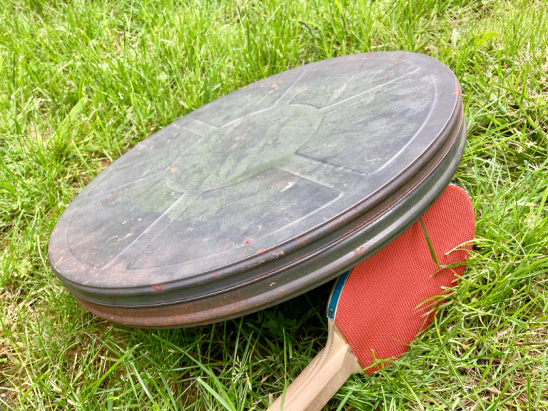 Cinema Movie Film Reel Tin Large Vintage 1950's