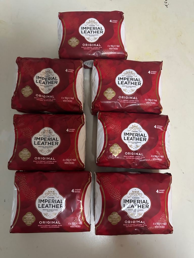 Imperial Leather Original Ivory Soap Bars – 7 Packs (4 Bars Each)