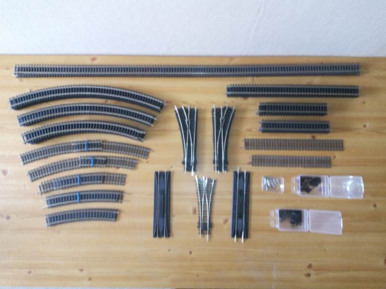 Selection of 00 Gauge Model Railway Track Sections.