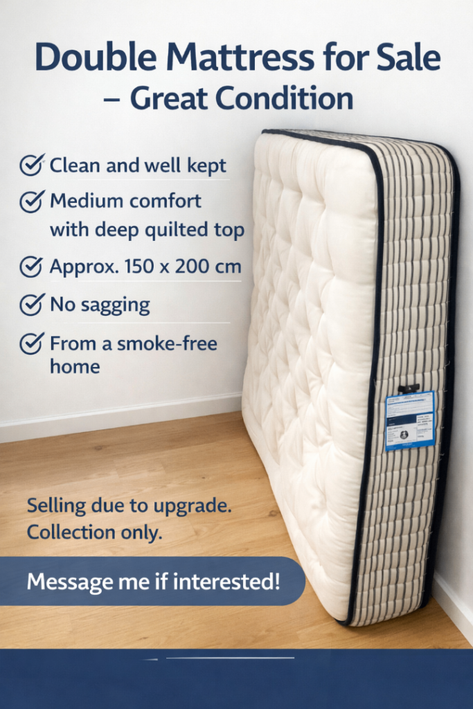 Double Mattress for Sale- Great Condition! 