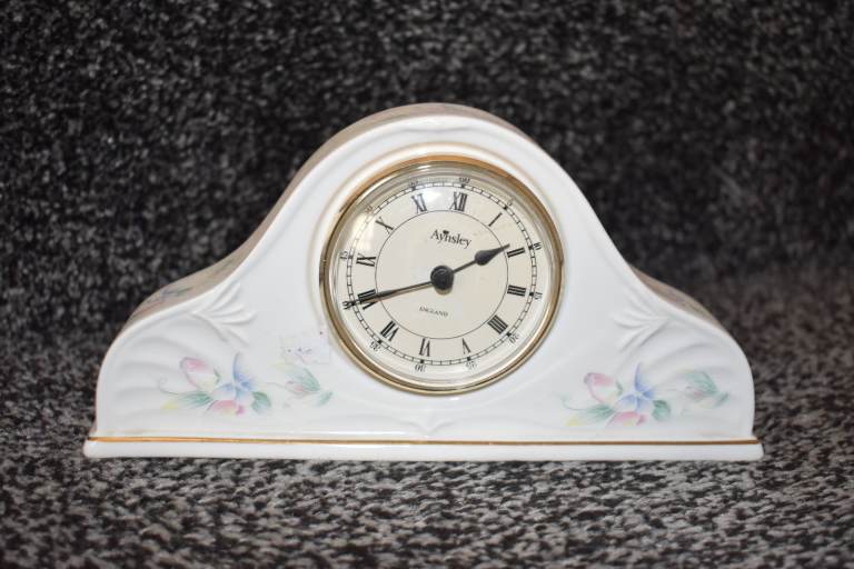 Vintage Aynsley Bone China Mantel Clock