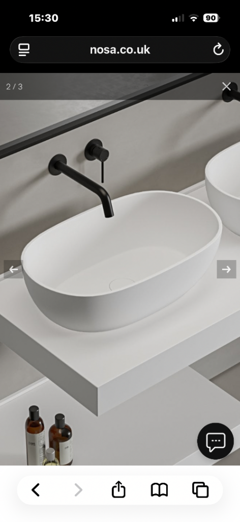 Nosa Vermont countertop stone basin 