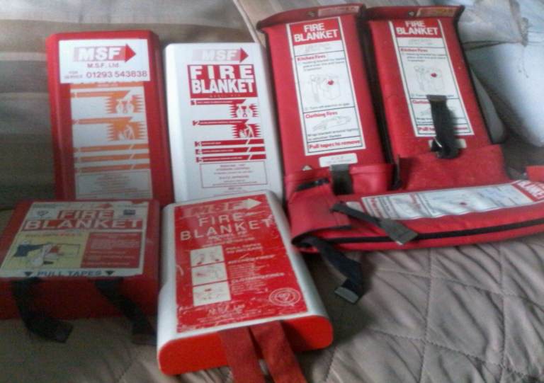 7 FIRE BLANKETS
