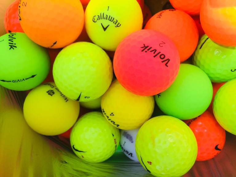Matt Colour Golf Balls - 50p per ball