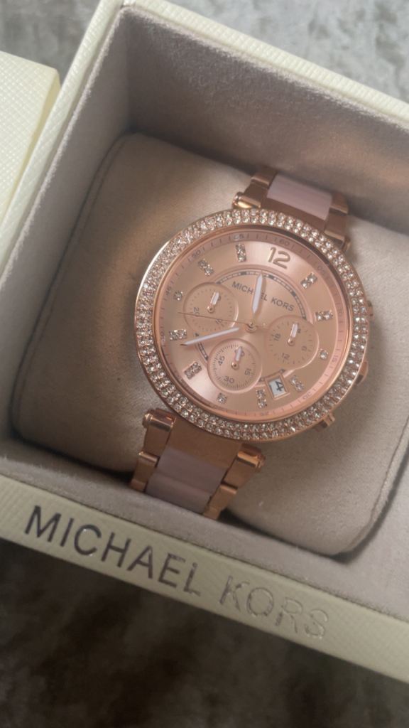 Michael Kors MK-5896 Rose Gold & Pink Watch - As Good As New