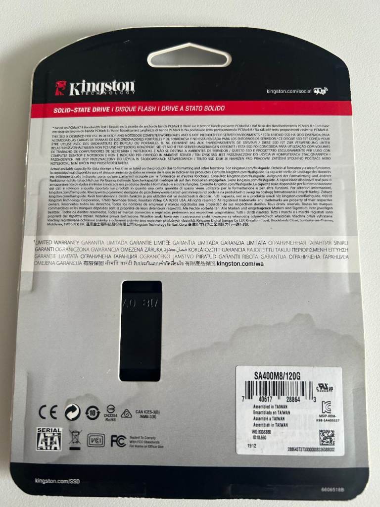 3 lots of 120GB Kingston SSD