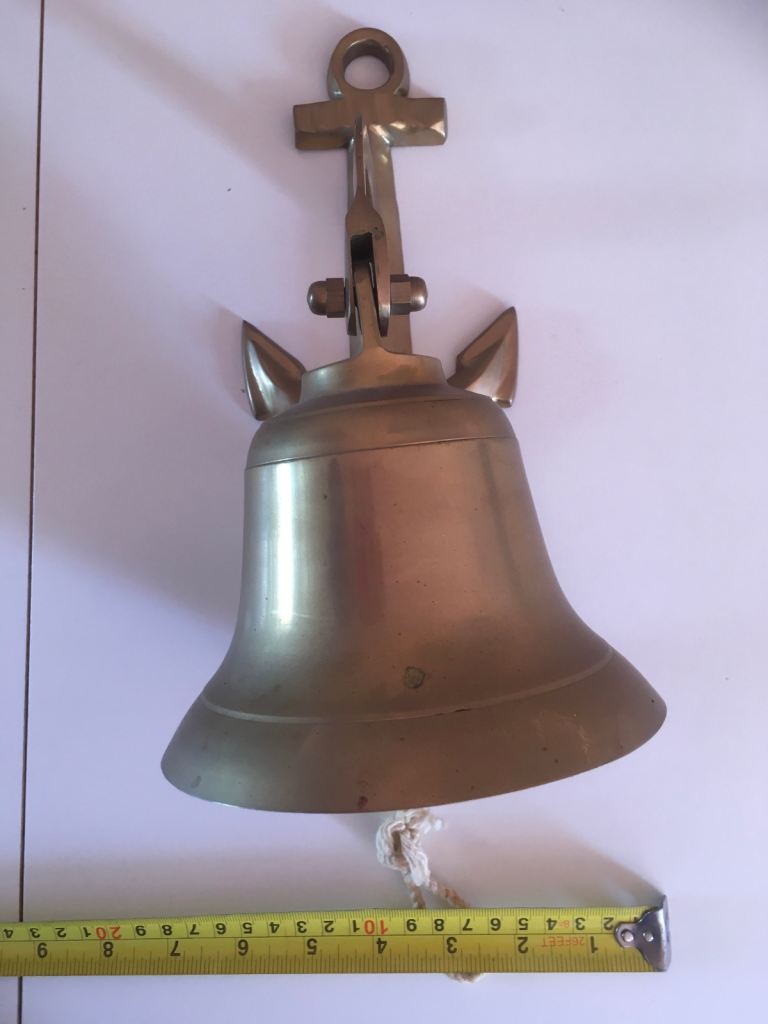 Vintage solid brass bell.