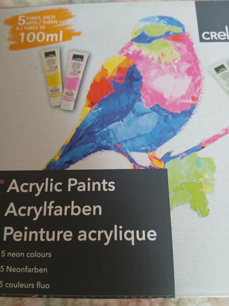 Acrylic neon colours 