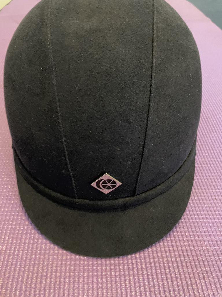Charles Owen YR8 Junior Riding Hat 53cm, navy dark, blue colour
