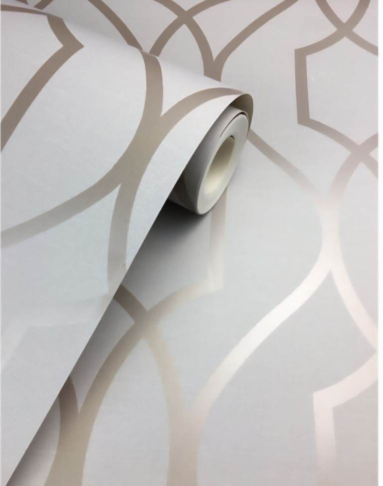 Fine Decor Apex Trellis in Grey/Taupe