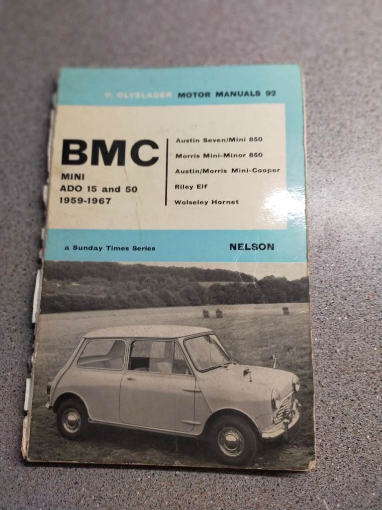 BMC MINI WORKSHOP MANUAL 1959 TO 1967