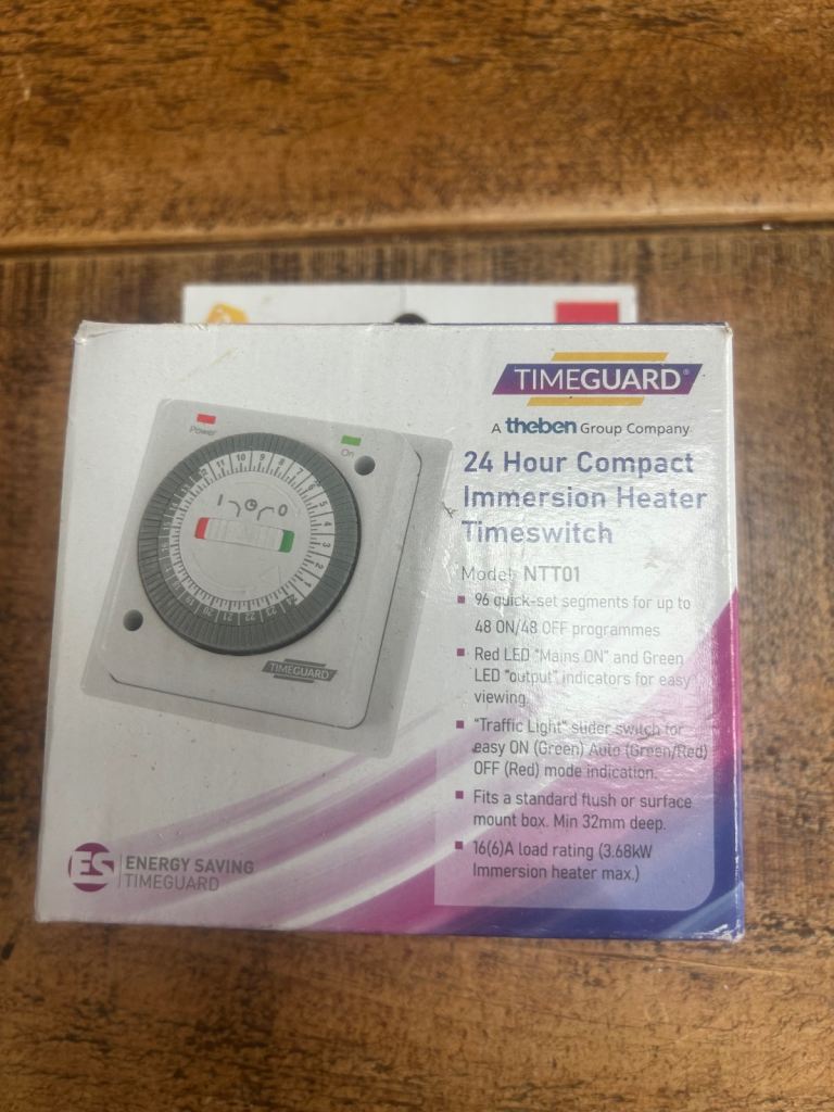 24 HOUR IMMERSION HEATER TIMESWITCH 