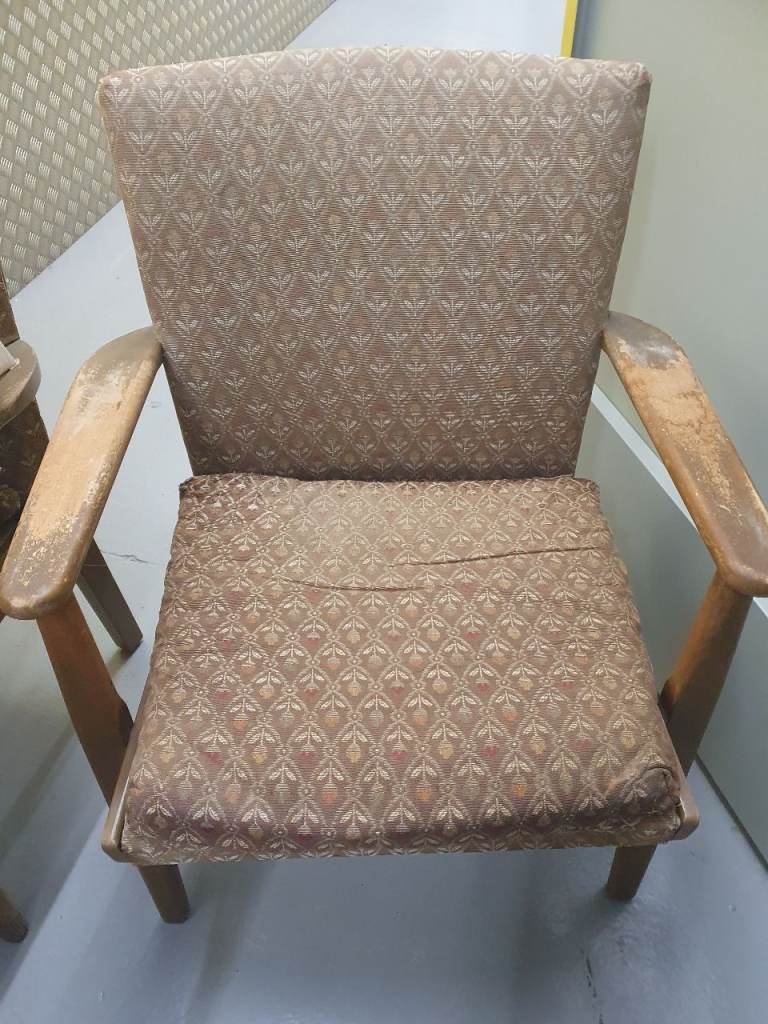 Pair of Vintage 1950's Parker Knoll Armchairs Model PK 733 