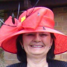 Ladies Red Occasion Hat