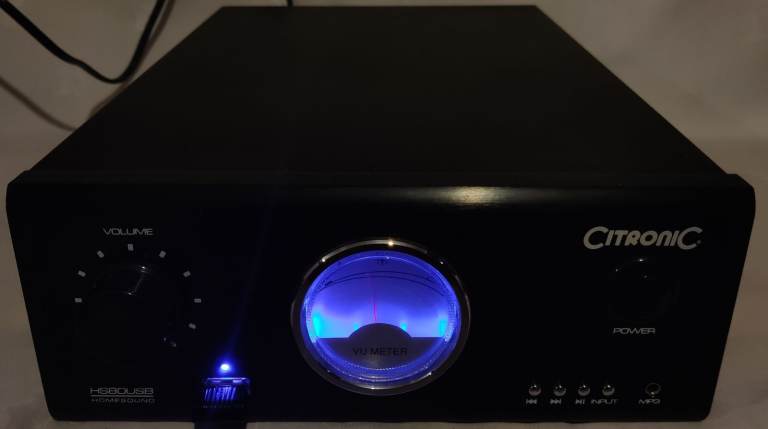 Citronic stereo amplifier power  HS80USB 2x70 watt Playng USB Audio input Fully working