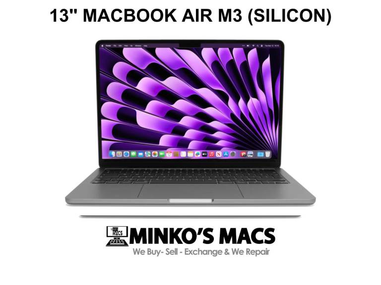 13" MacBook Air M3 8-Core 8gb Ram 256GB SSD Logic Pro 11 Ableton 12 Cubase 15 Waves Nexus Auto-Tune