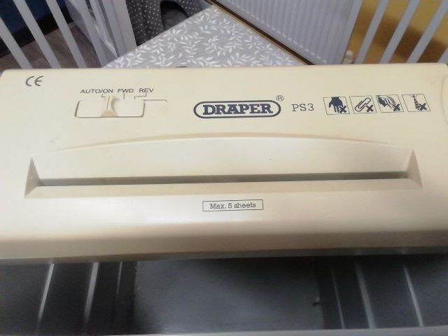 Draper electric paper shredder