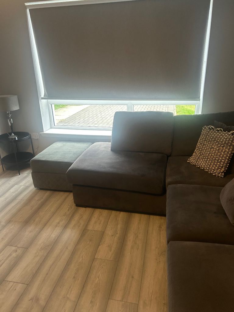 DFS Corner Sofa and Footstool 