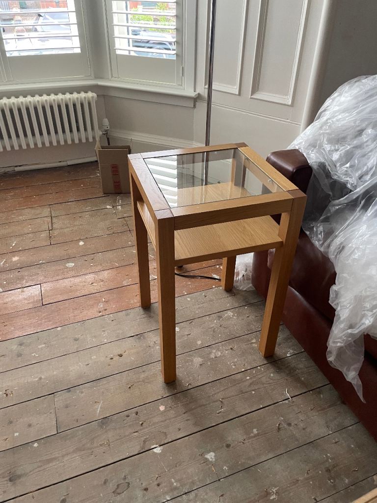 Habitat glas top side table