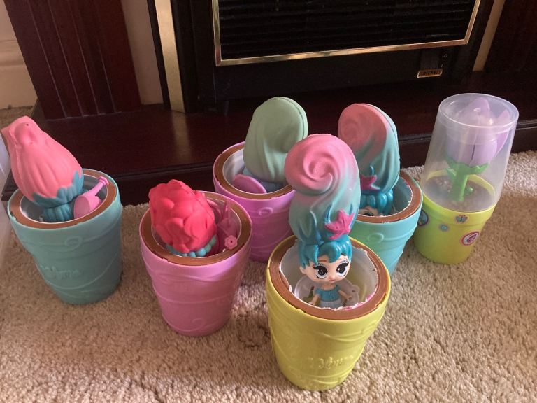 Blume Dolls in Flower Pots - Set of 6, Good Condition