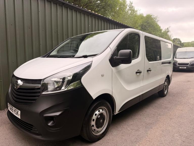 2018 68 VAUXHALL VIVARO 1.6 CDTI 120PS L2 H1 LWB CREW VAN 120K SH WHITE NO VAT
