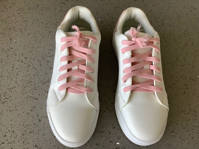 Womens M&S Slip-on/Lace-up Platform Trainers Size 4 Brand New No Box