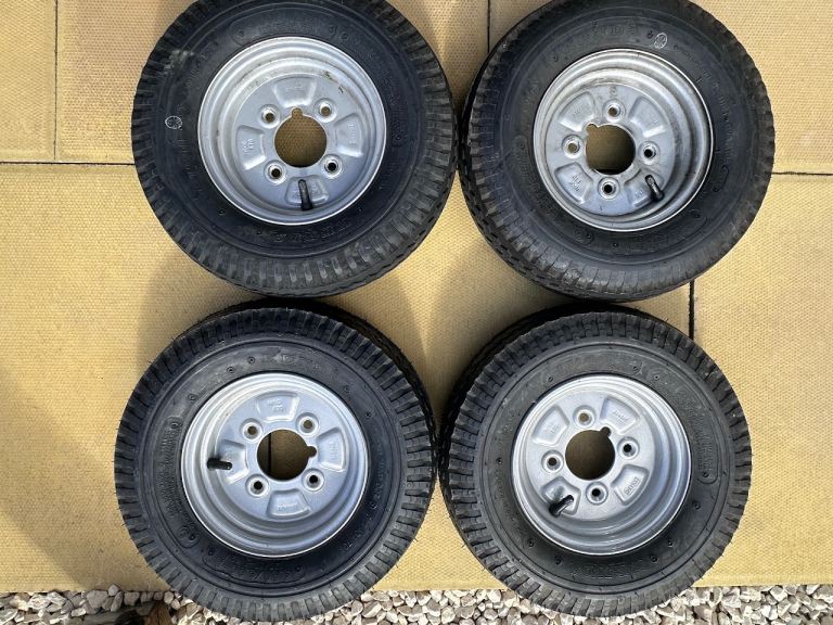 Trailer wheels, suspension job lot