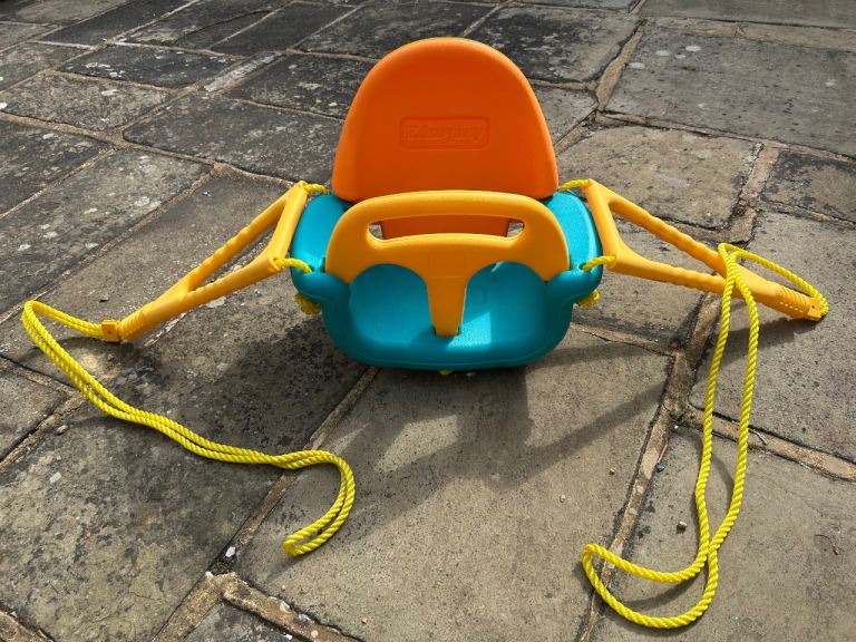 Sturdy Multicoloured Baby/Toddler Garden Swing Seat