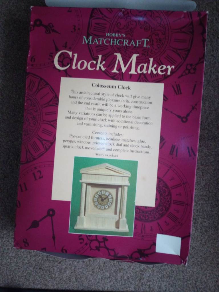 Matchcraft Clock Maker Kit - Colosseum Clock