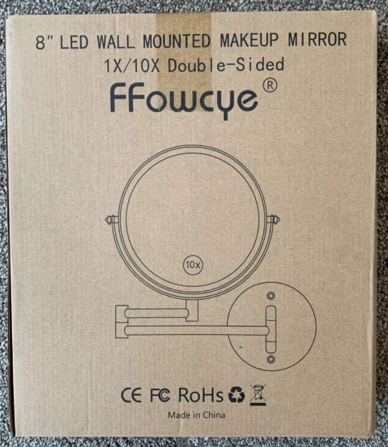 image for ++ Brand New Boxed 8" LED Makeup/Bathroom Mirror ++
