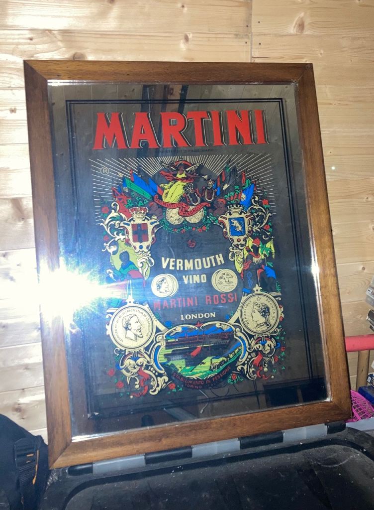 Vintage Pub Mirror ‘Martini’