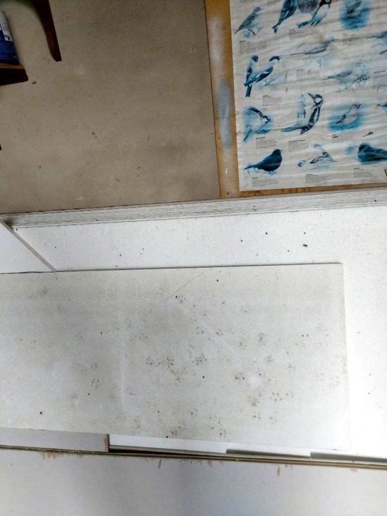 Polystyrene installation boards 