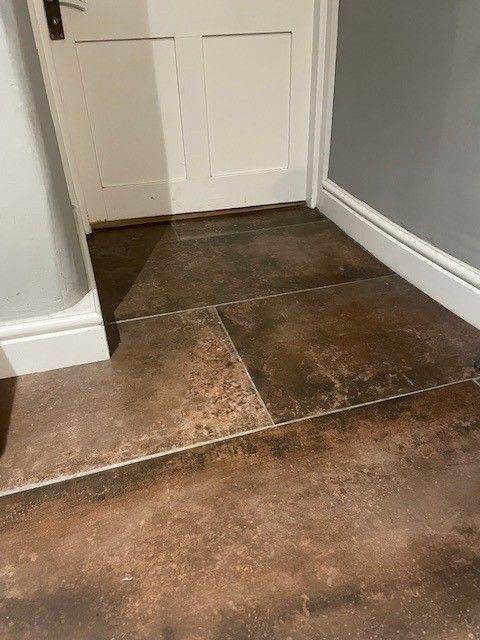 Floor & wall rust/metallic effect ceramic tiles