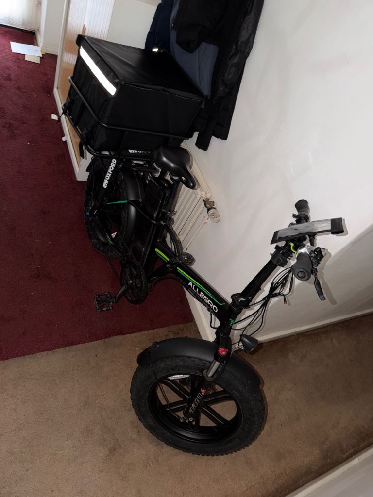 Allegro Electric Folding Bike with Delivery Box –(48V35AH 1 battery ...