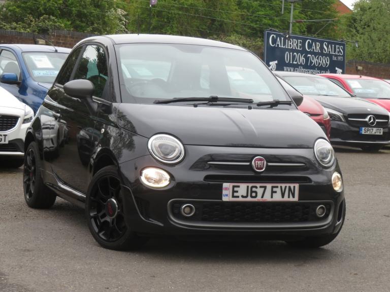 2017 Fiat 500 1.2 S 3dr Black Manual HATCHBACK Petrol Manual