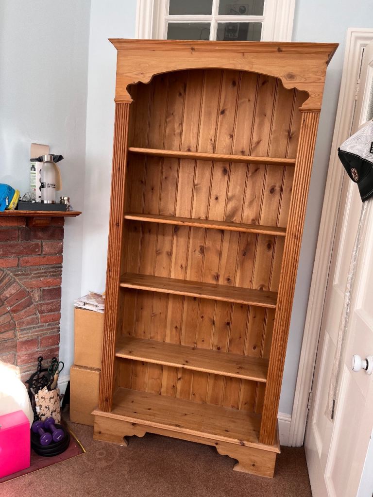 Wooden bookshelf