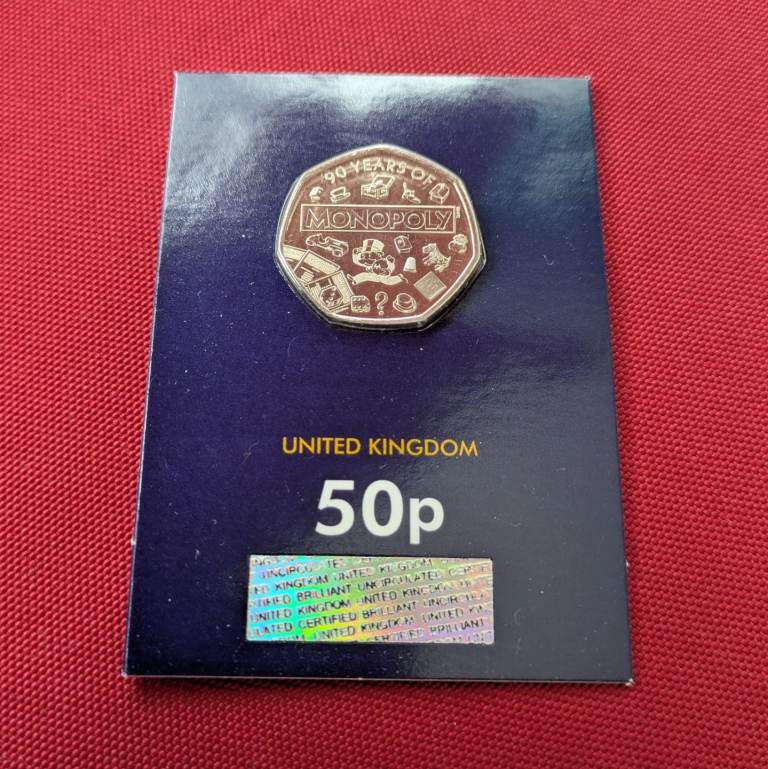 ♥NEW♥ 50p 2025 - Monopoly 90th Birthday coin