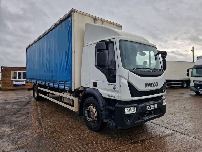Iveco Eurocargo 180E25, 2016/66 reg, 28ft Curtainsider or Flat Truck, Euro 6