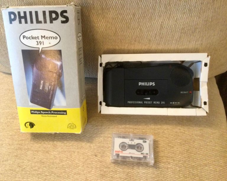 Philips 391 Pocket Memo (as new in box with instructions and 1 x cassette)