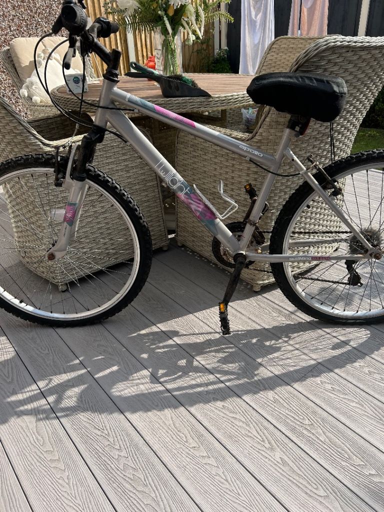 Pink an grey ladies mountain bike
