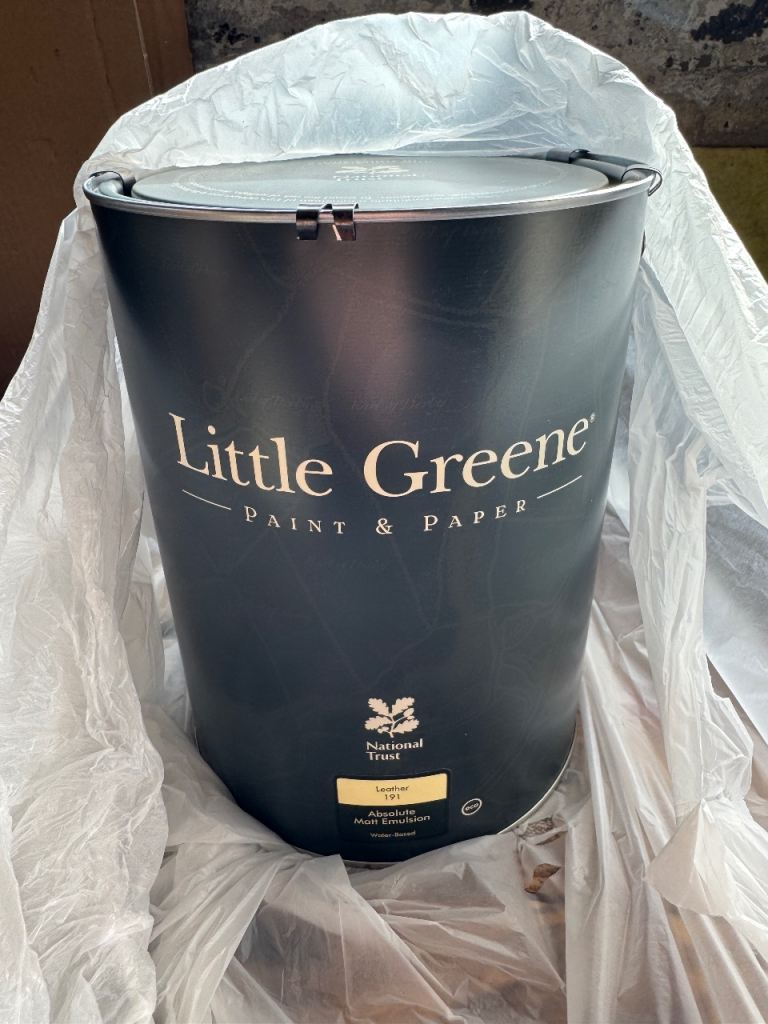 New 5 litre tin Little Greene Pink Emulsion Paint