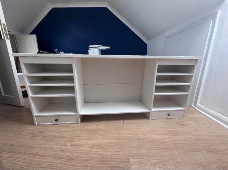 Ikea Hemnes Desk Shelf White Wood